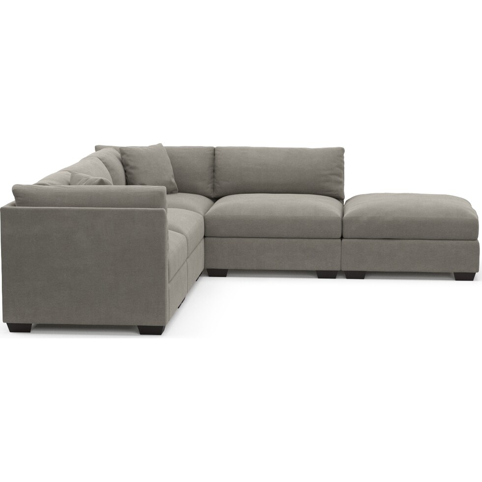 beckham gray sectional   