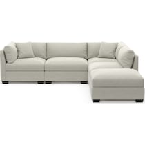beckham gray sectional   