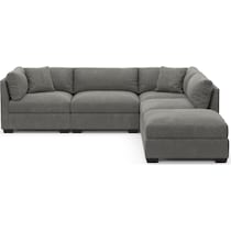 beckham gray sectional   