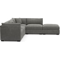 beckham gray sectional   