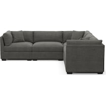 beckham gray sectional   