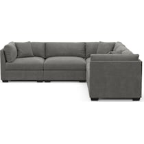 beckham gray sectional   