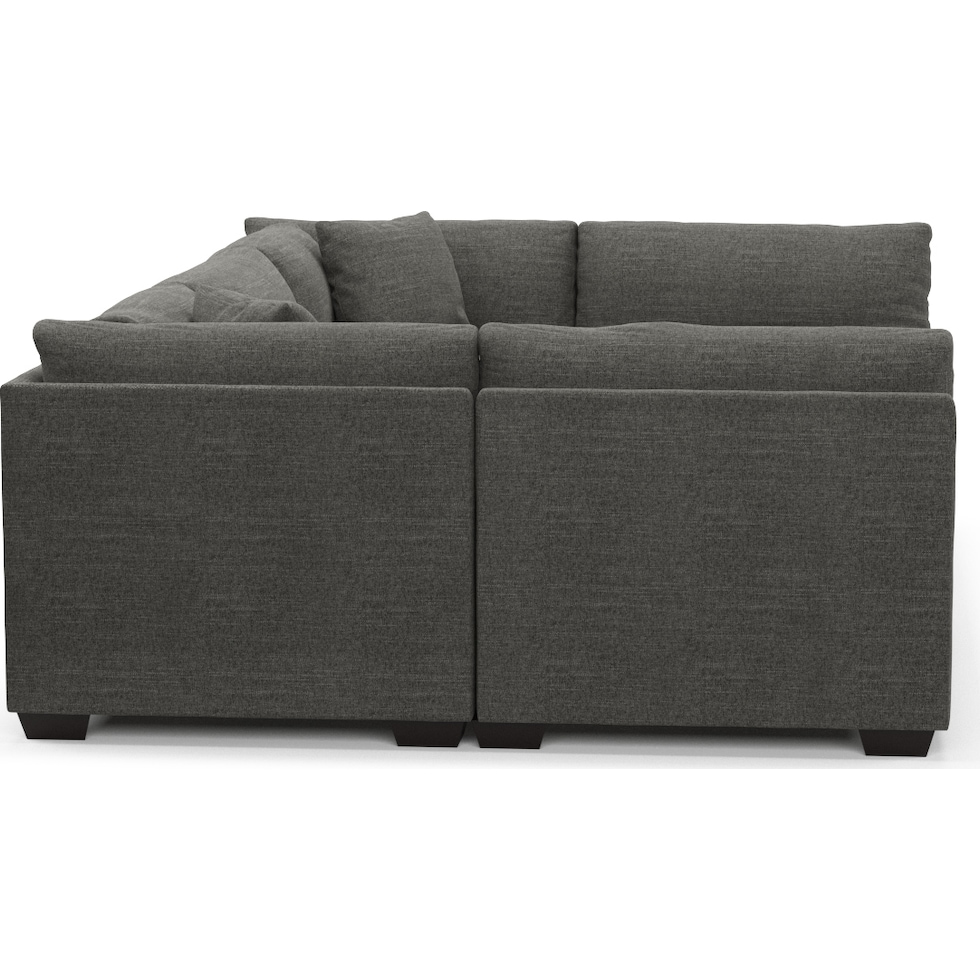 beckham gray sectional   