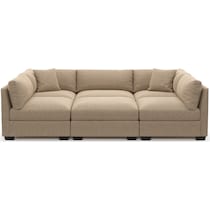 beckham gray sectional   