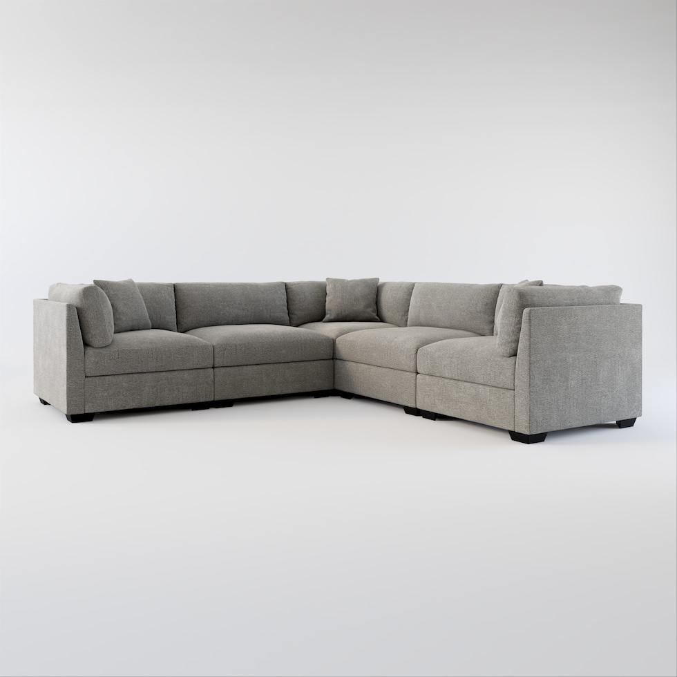 beckham gray sectional web   