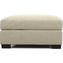 beckham light brown ottoman   
