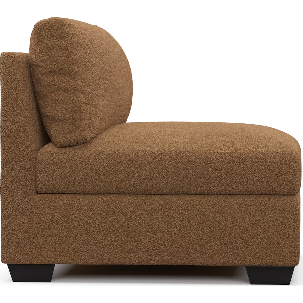 beckham light brown sectional   