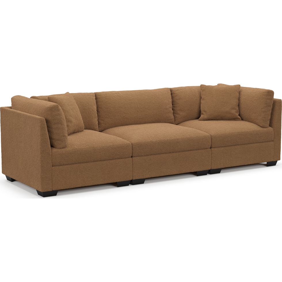beckham light brown sofa   