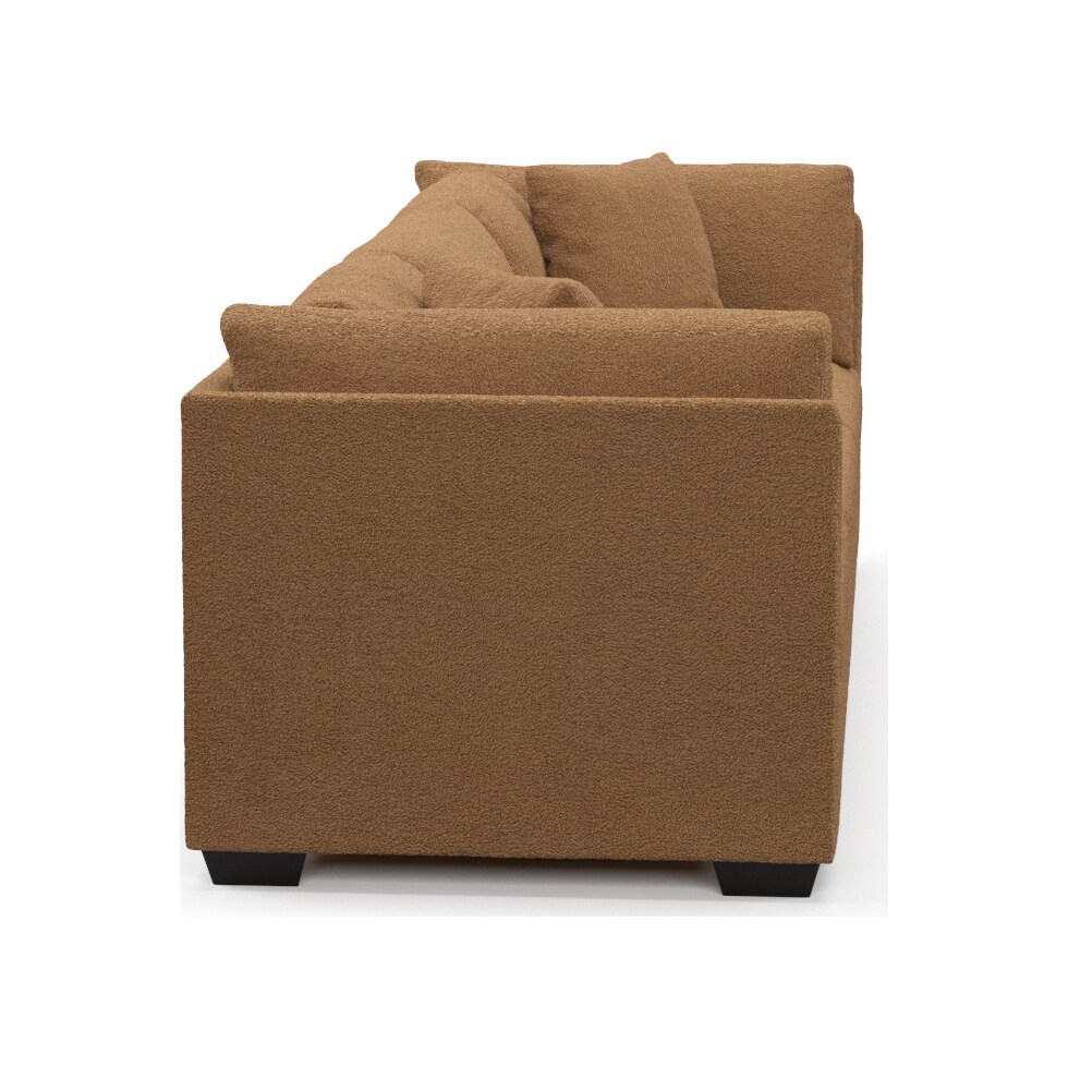 beckham light brown sofa   