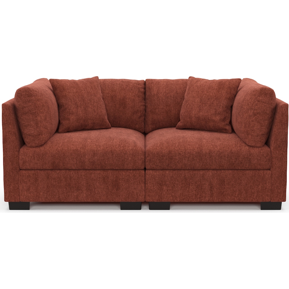 beckham orange sofa   