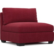 beckham red armless chair   