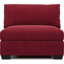 beckham red armless chair   
