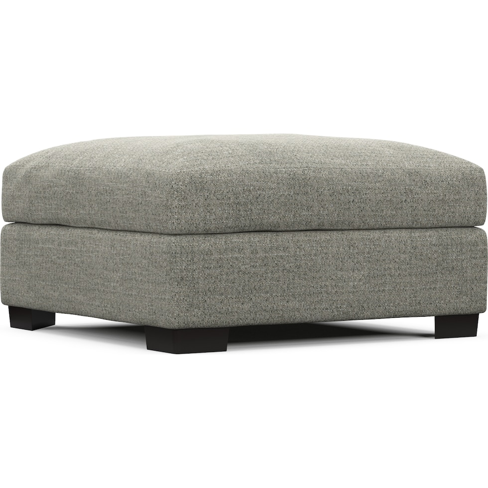 beckham red ottoman   