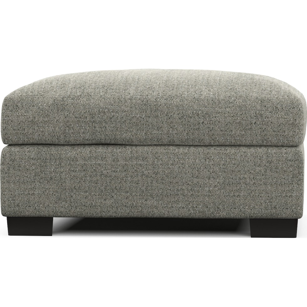 beckham red ottoman   