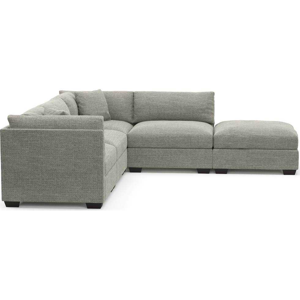 beckham red sectional   