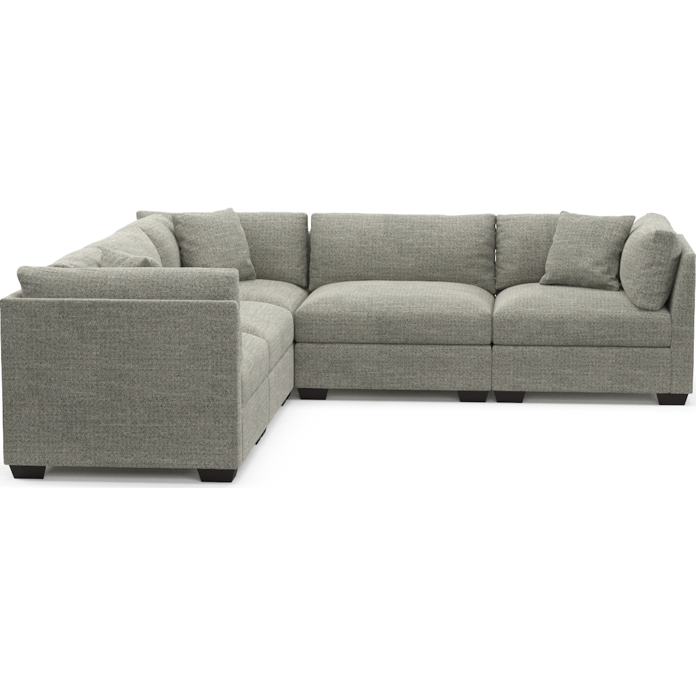 beckham red sectional   