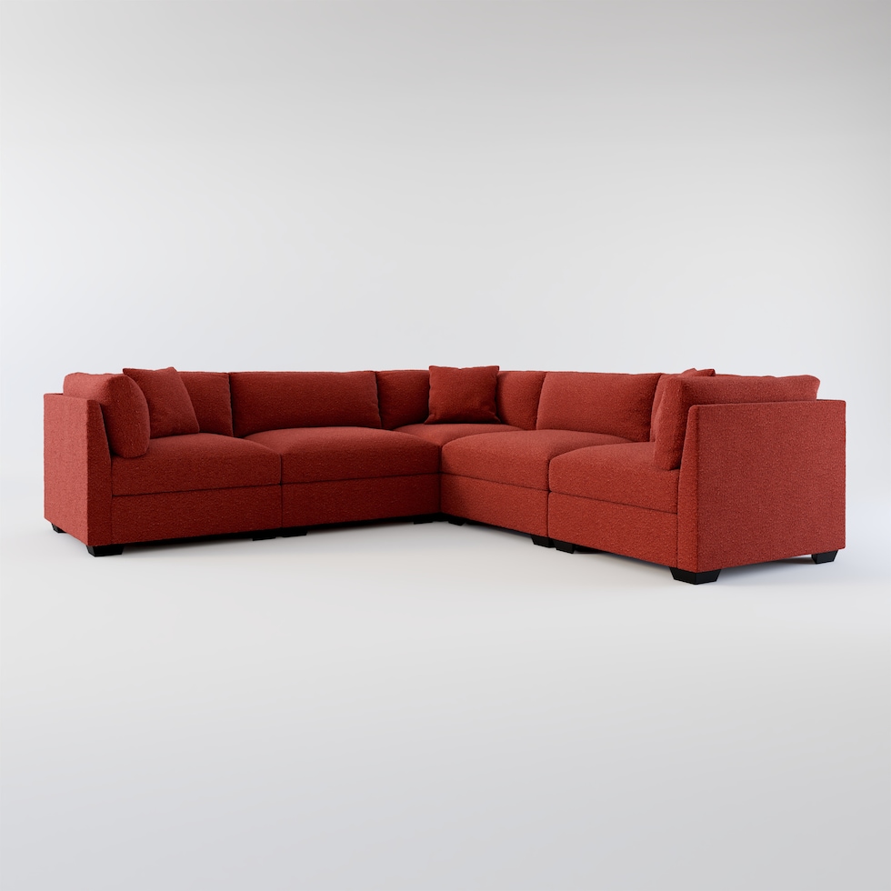 beckham red sectional web   