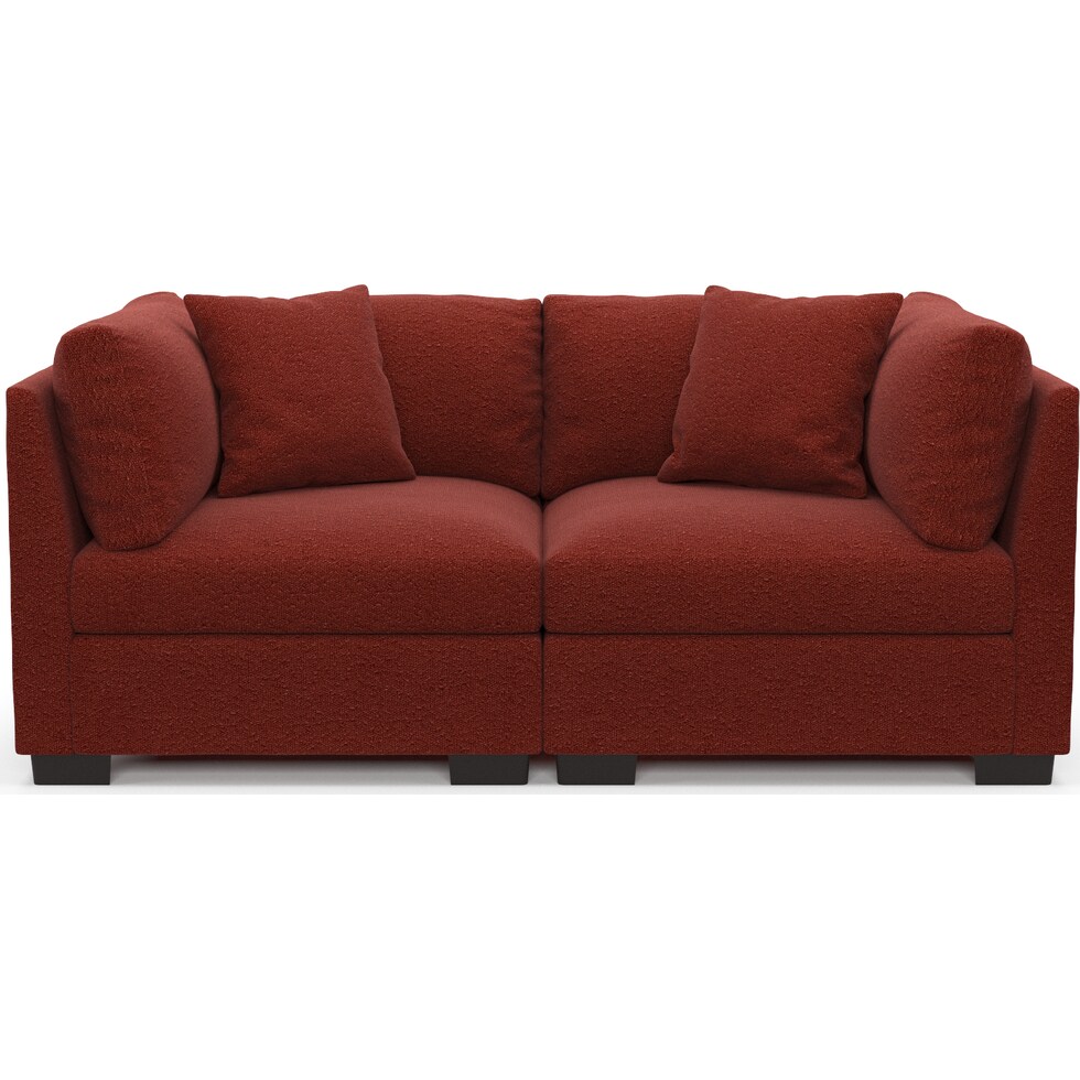 beckham red sofa   