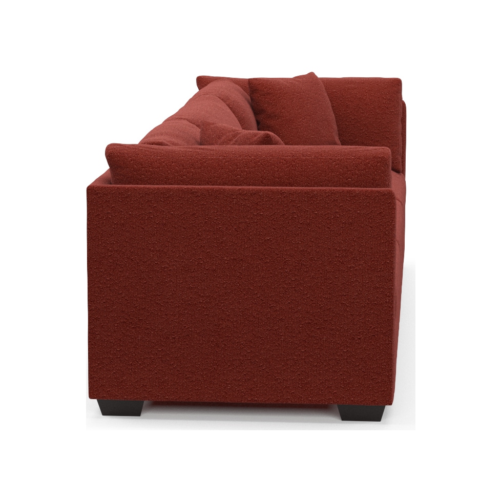 beckham red sofa   