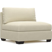 beckham white armless chair   