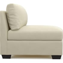 beckham white armless chair   