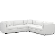 beckham white sectional   