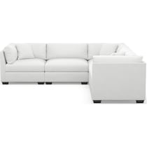 beckham white sectional   