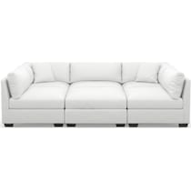 beckham white sectional   