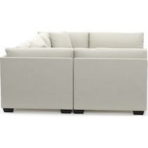 beckham white sectional   