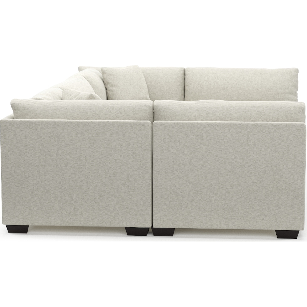 beckham white sectional   