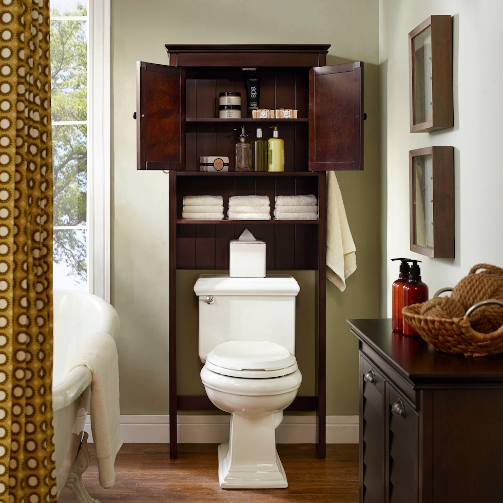 beckinsale dark brown bathroom cabinet   