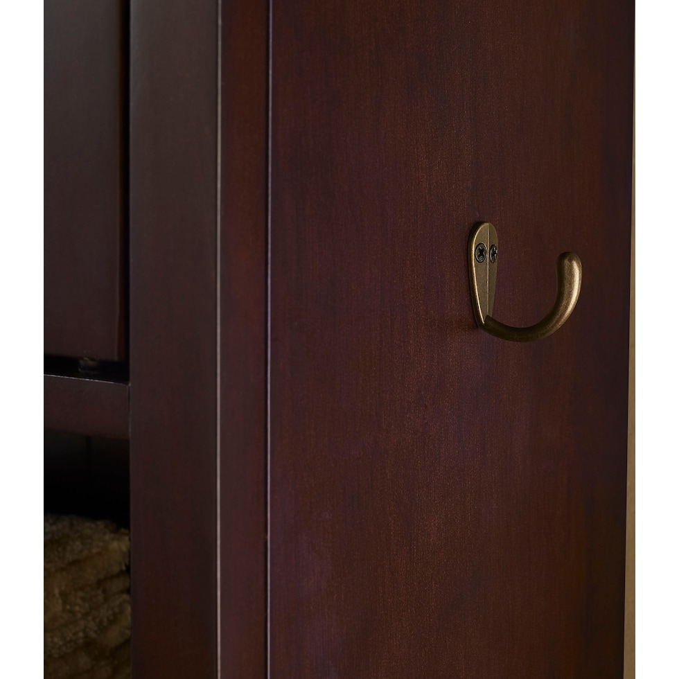 beckinsale dark brown bathroom cabinet   