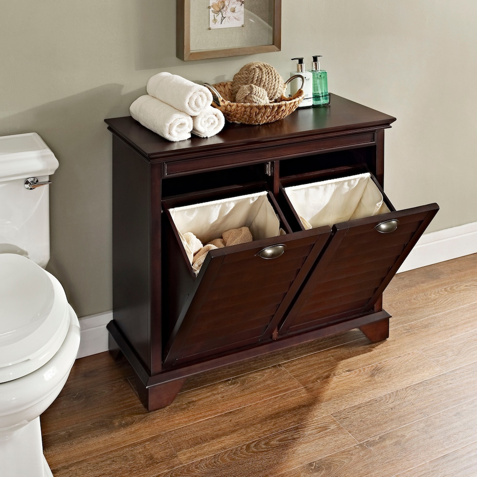 beckinsale dark brown hamper   