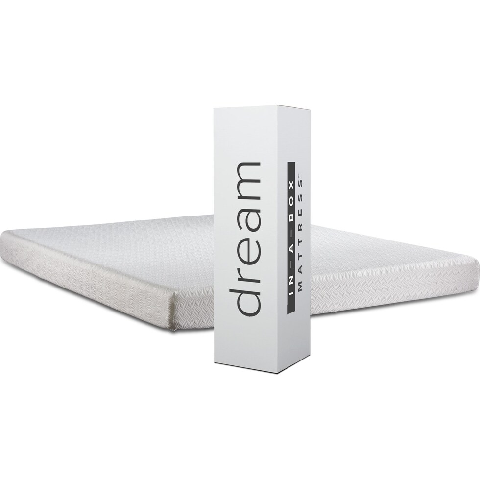 bed in a box white queen mattress   