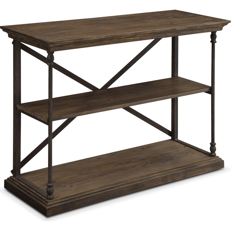 bedford home office light brown bookcase   