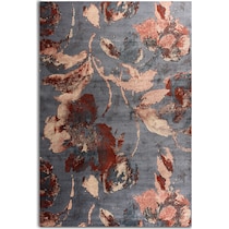 begonia red and gray area rug  x    