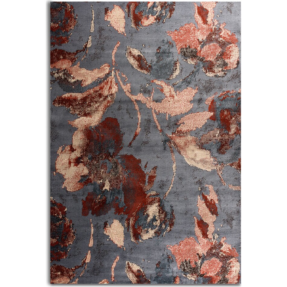 begonia red and gray area rug  x    