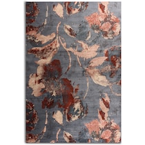 begonia red and gray area rug  x    