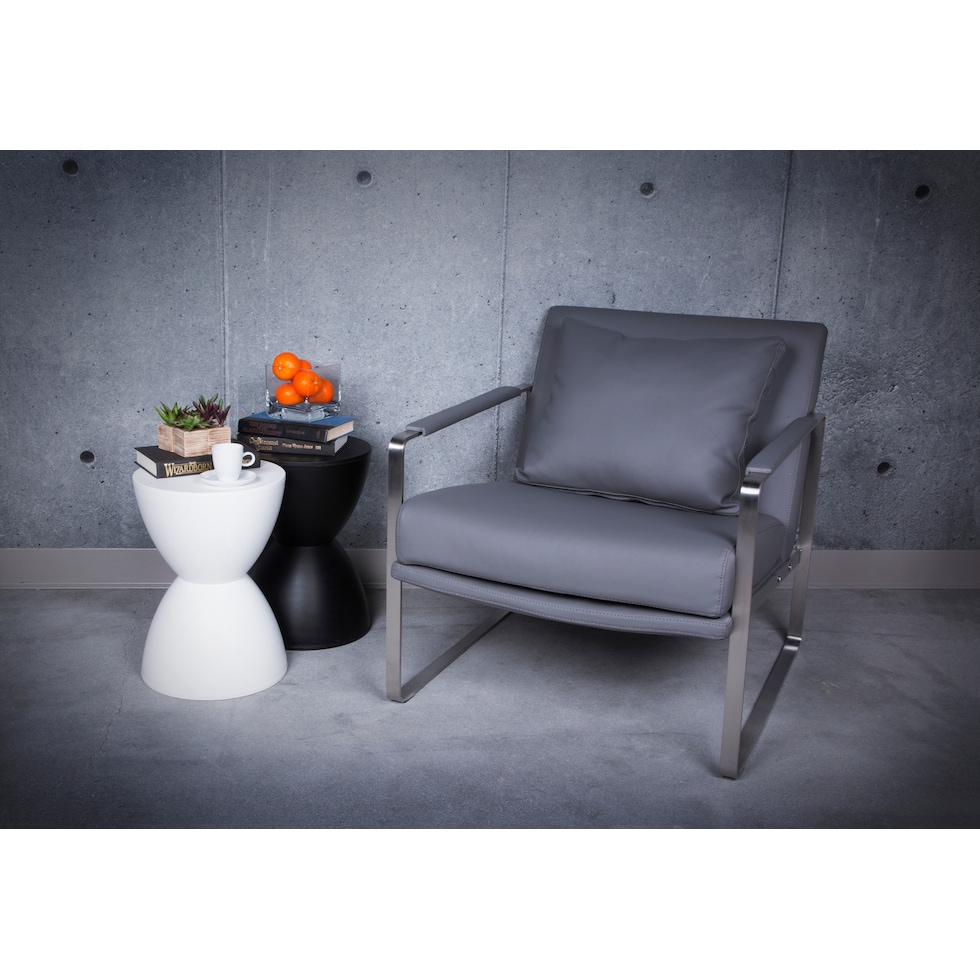belgium black end table   