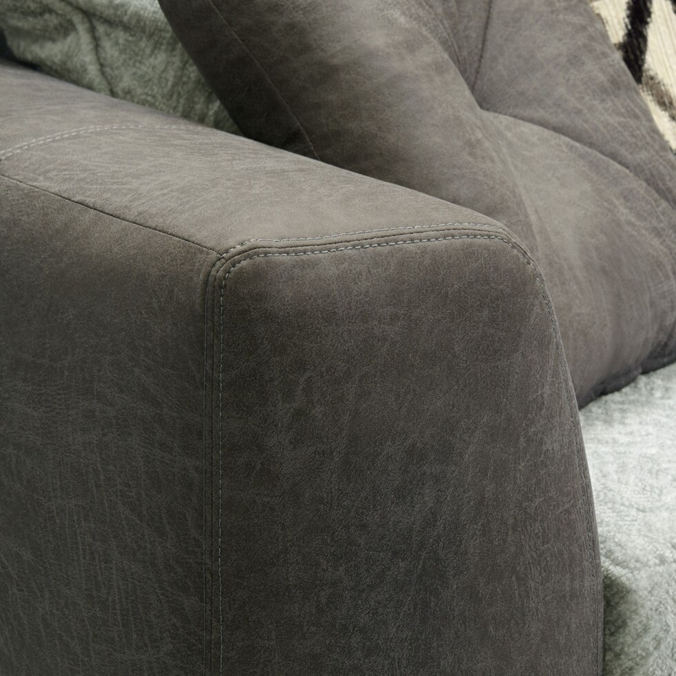 belhaven gray  pc sectional and ottoman   