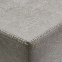 belhaven gray ottoman   
