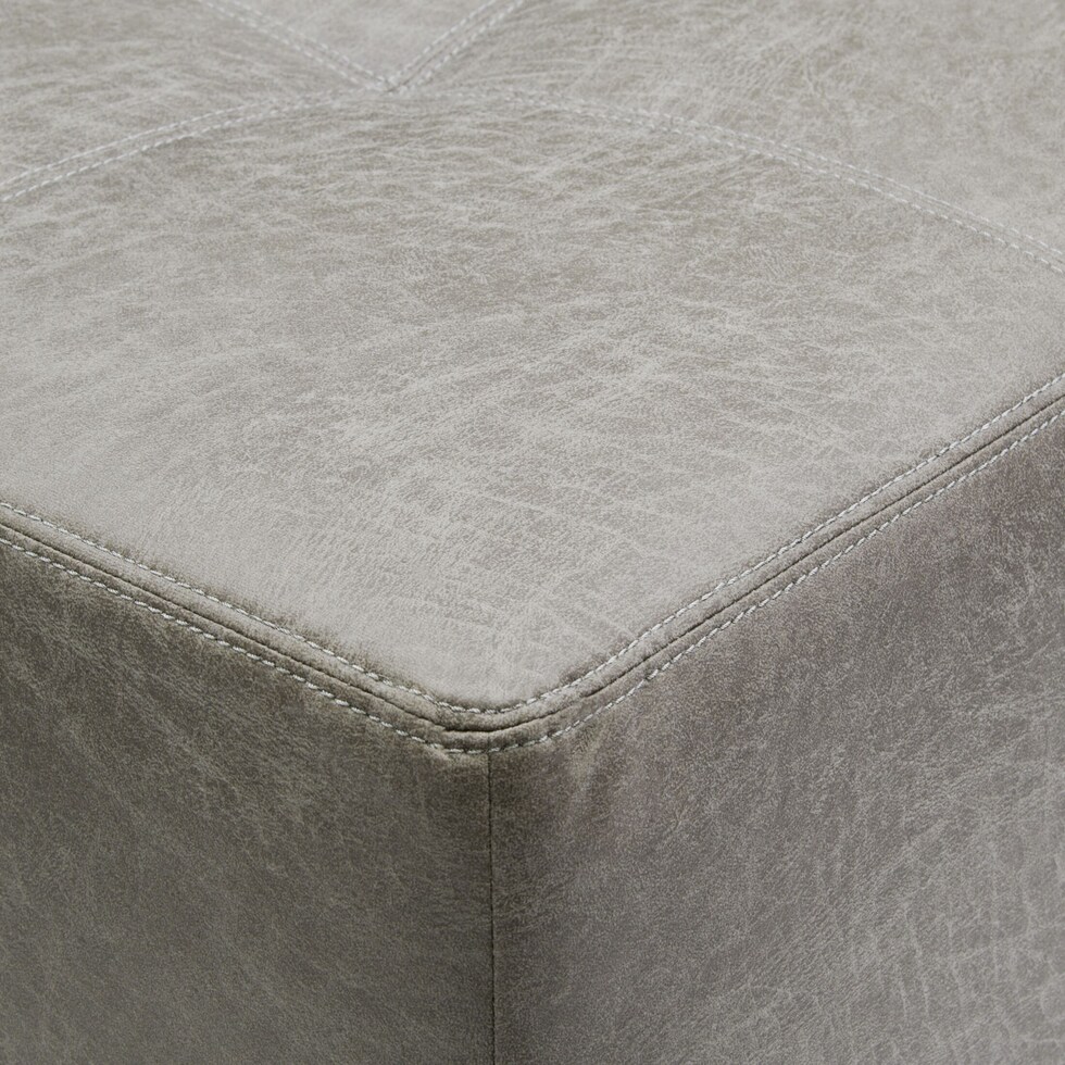 belhaven gray ottoman   