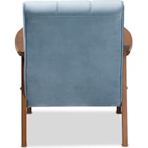 belinda blue accent chair   