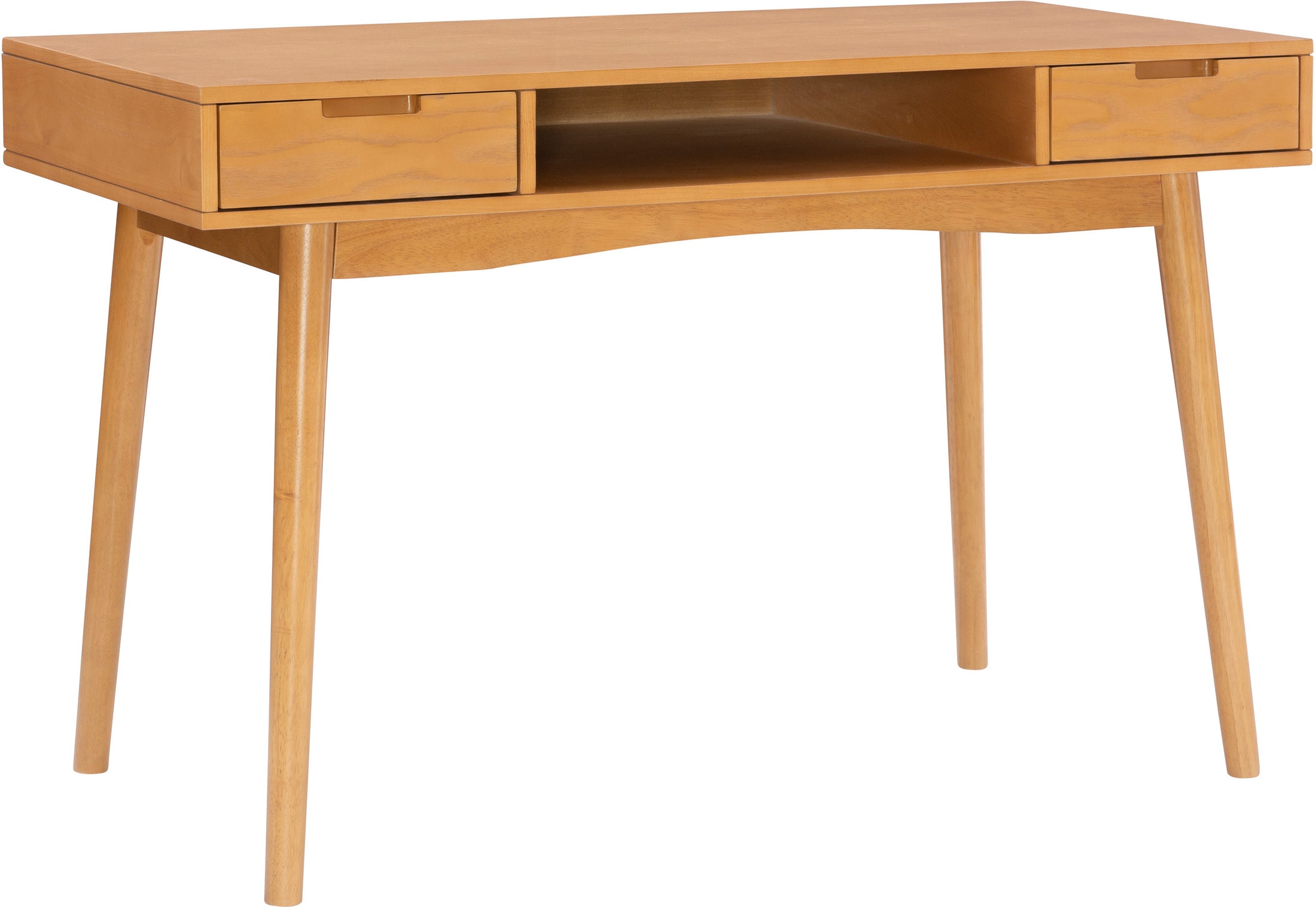 medium brown wood desk