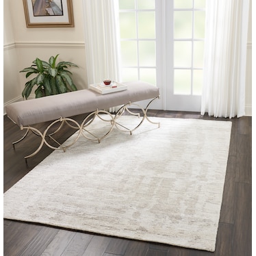 Bella Area Rug - Ivory/Gray