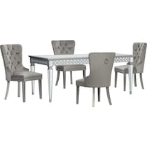 belle silver  pc dining room   