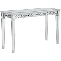 belle silver sofa table   