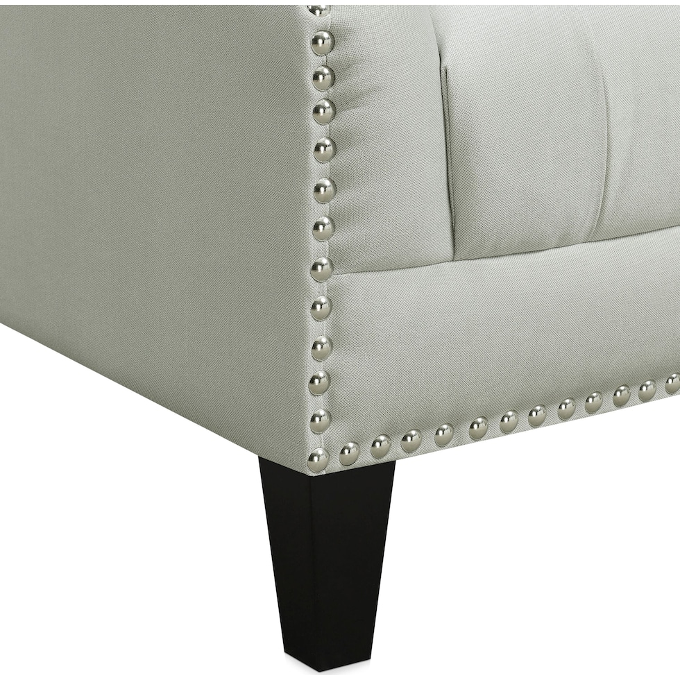 bellevue gray accent chair   
