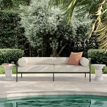 bellevue white outdoor sofa   
