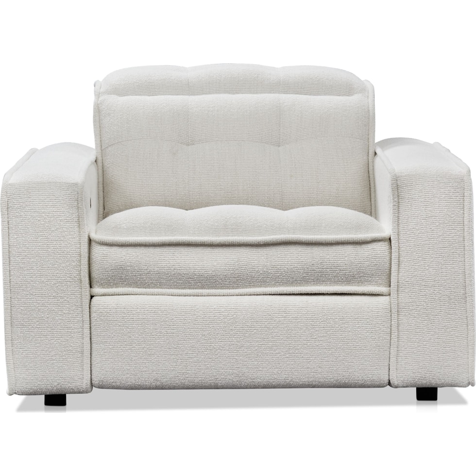 bellini white recliner   